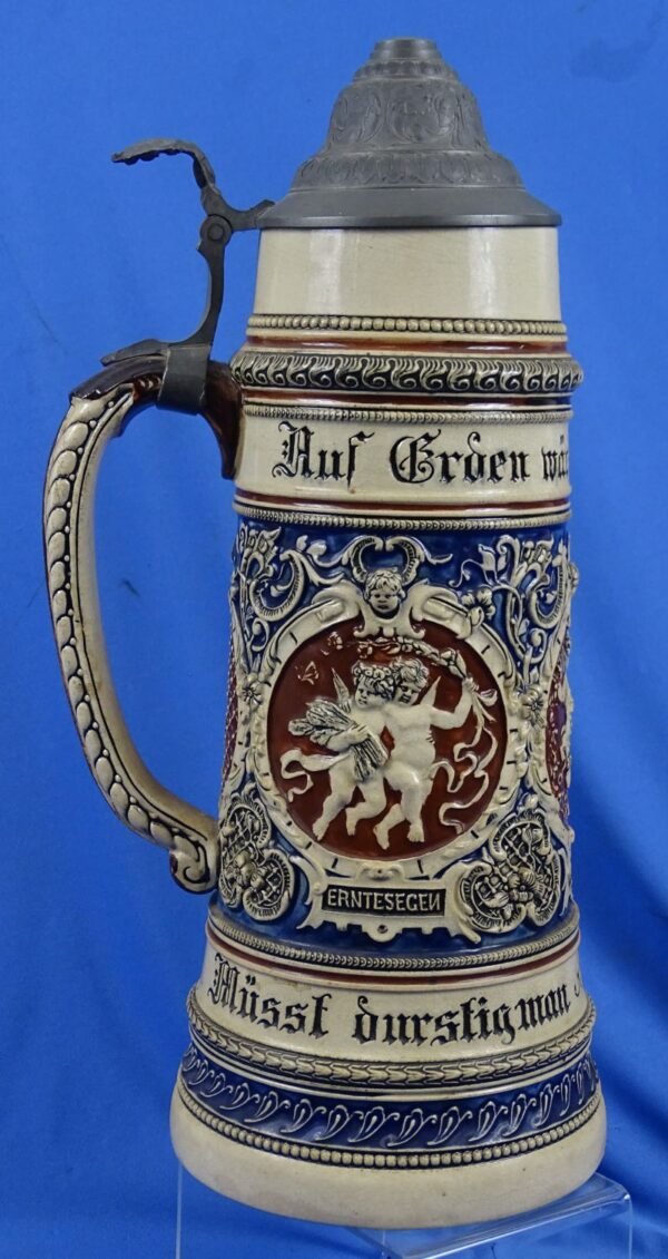 Large 2 Liter Imperial German Beer Stein - Image 4