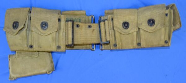 Model 1910 Cartridge Belt with Machine Gun Unit Marked Bandage Pouch - Image 2