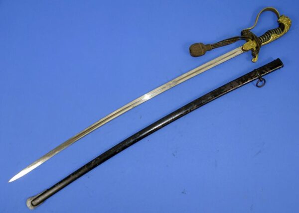 Third Reich Lion Head Officer Sword by E. & F. Horster with Portepee - Image 2