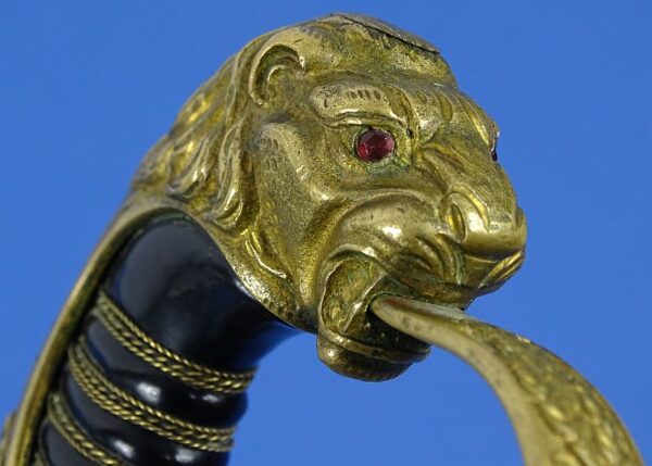 Third Reich Lion Head Officer Sword by E. & F. Horster with Portepee - Image 10