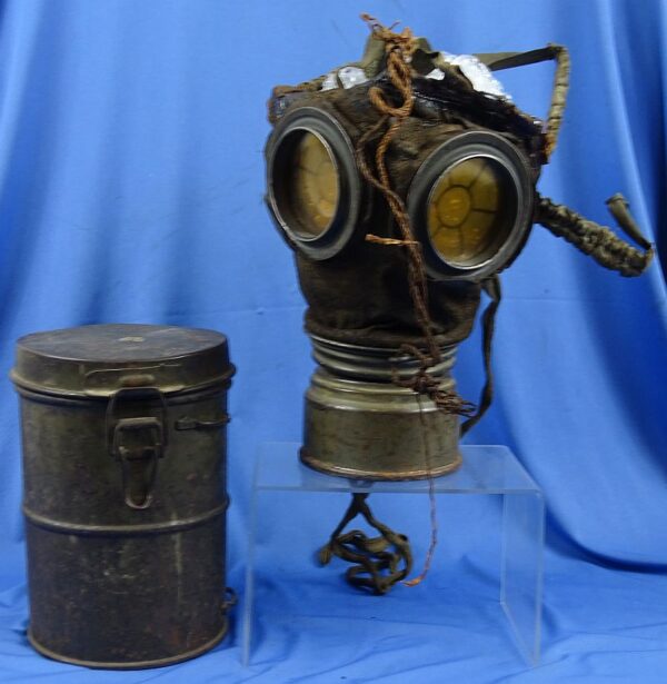 German Model 1917 Gas Mask in Carrying Canister