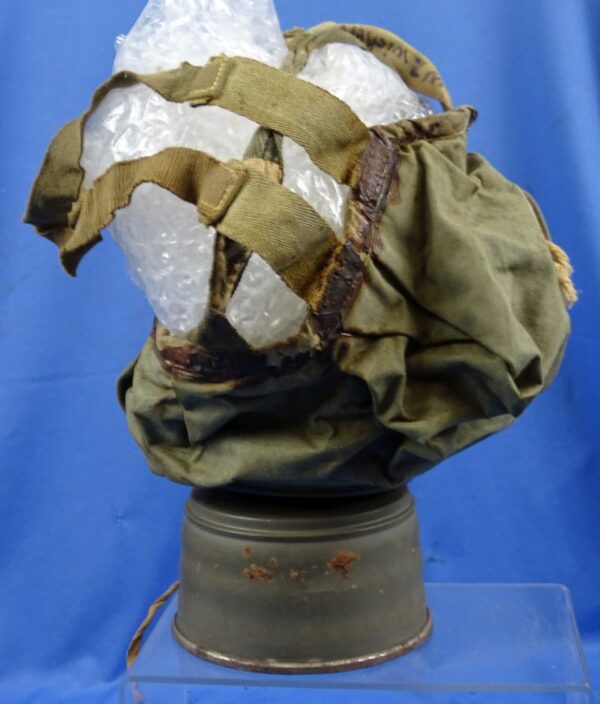 Named Landsturm Battalion WWI Model 1916 "Gummimaske" Gas Mask with Canister - Image 4