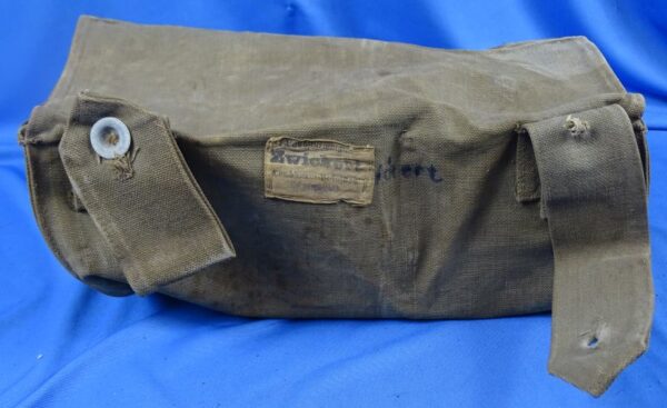 Named Landsturm Battalion WWI Model 1917 Gas Mask with Canister and Filters Carrying Bag - Image 13