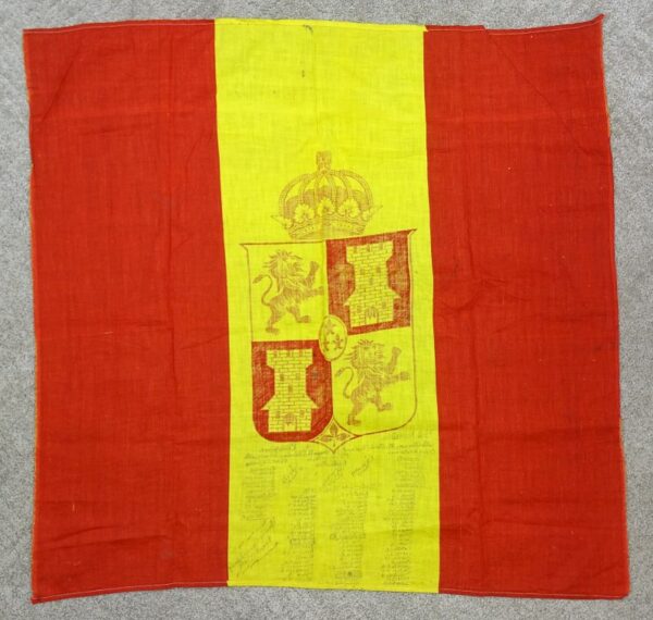 Spanish Flag Captured in the Philippines by the Oregon U.S. Volunteer Infantry with Unit Roster Annotation - Image 2