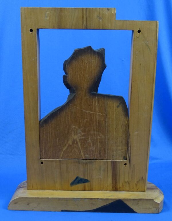 WWII U.S. Army Medic and WAC Portrait Photographs in Three Dimensional Wood - Image 4