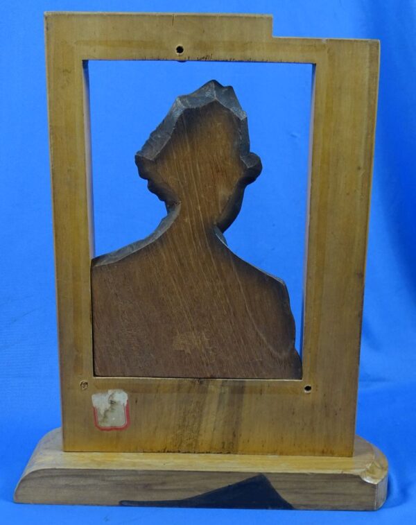 WWII U.S. Army Medic and WAC Portrait Photographs in Three Dimensional Wood - Image 7