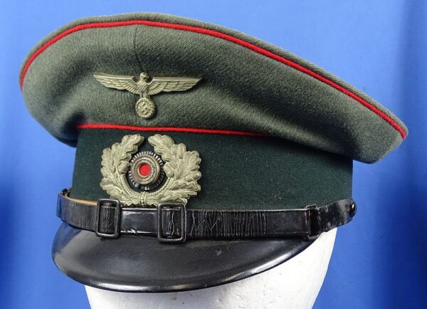 1936 Dated Named and Unit Marked German Army Artillery EM/NCO Visor Cap