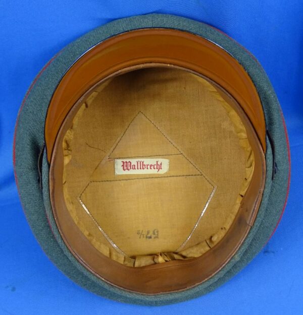 1936 Dated Named and Unit Marked German Army Artillery EM/NCO Visor Cap - Image 7