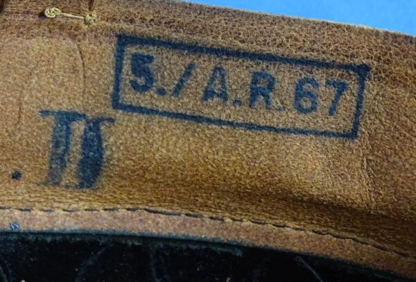 1936 Dated Named and Unit Marked German Army Artillery EM/NCO Visor Cap - Image 8