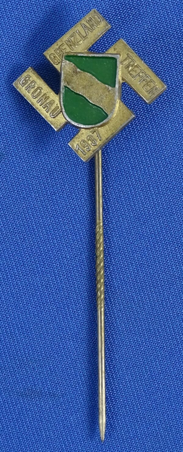 1937 Gronau Grenzland Treffen Stickpin