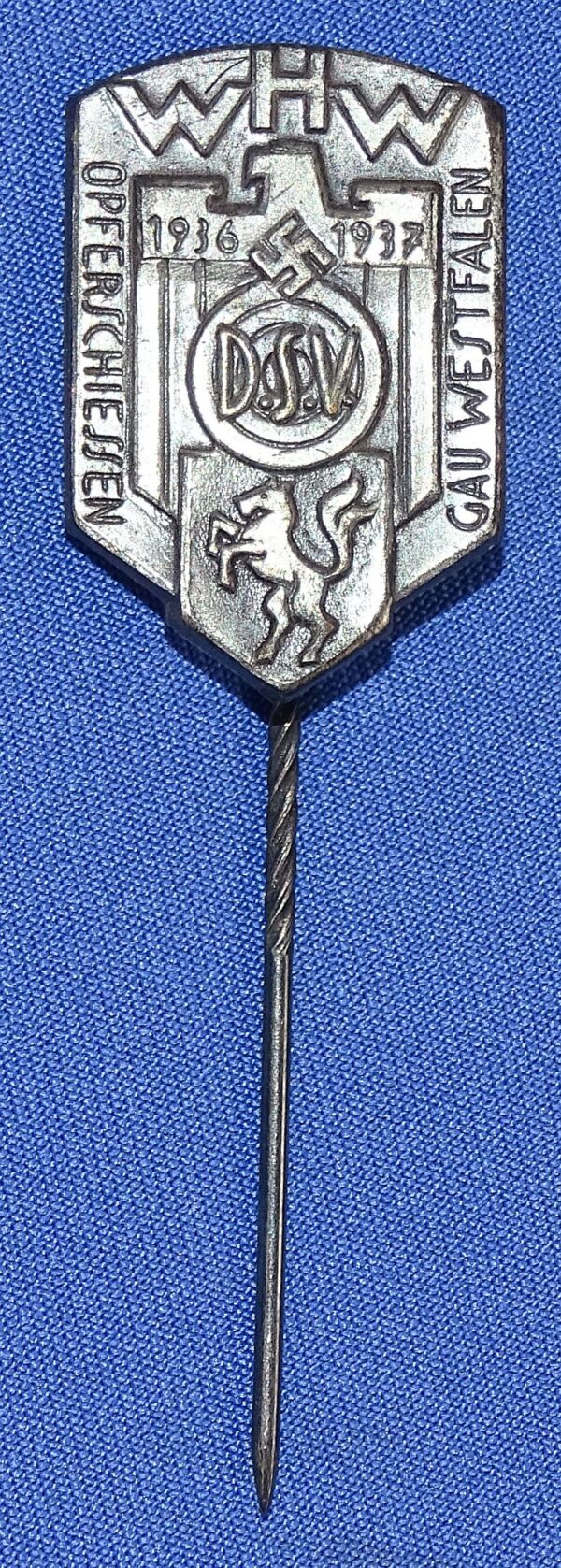 1936-1937 Gau Westfalen Opferschiessen Winterhilfswerk Stickpin