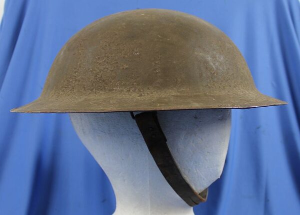 Painted 26th Division 104th Infantry Regiment Model 1917 Combat Helmet - Image 3