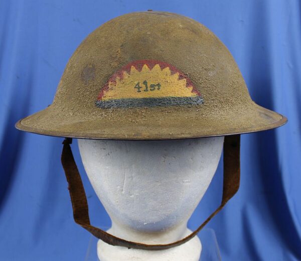 Painted 41st Division Model 1917 Combat Helmet