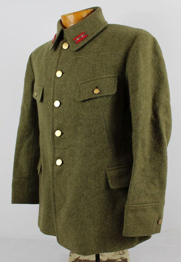 Named WWII Private Purchase Japanese Army Sergeant Wool Tunic - Image 2