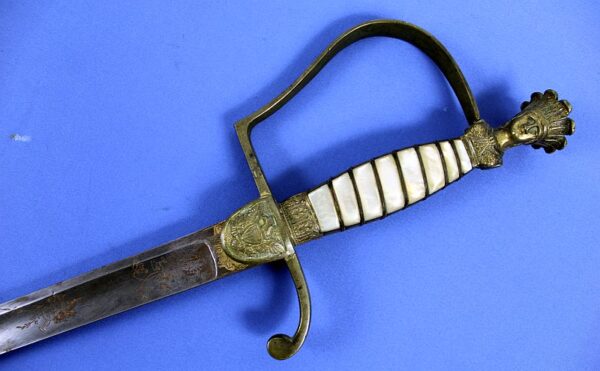 1830's / 1840's US Militia Staff Officer's Sword With Indian Princess Pommel - Image 6