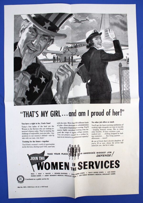 Korean War American Military Women's Recruiting Advertising Kit - Image 4