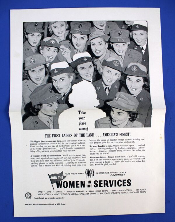 Korean War American Military Women's Recruiting Advertising Kit - Image 7