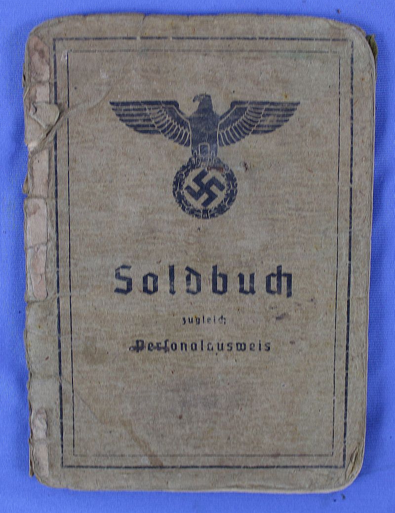 Soldbuch For A Decorated German Anti-tank Unit Soldier – Griffin Militaria