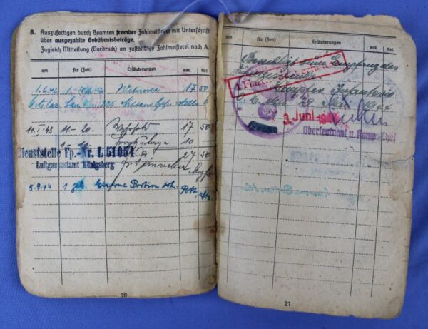 Soldbuch for a Decorated German Anti-Tank Unit Soldier - Image 4
