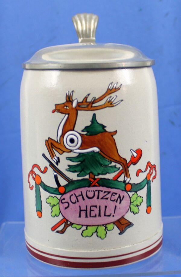 German "Schutzen Heil!" Shooting Association Stein