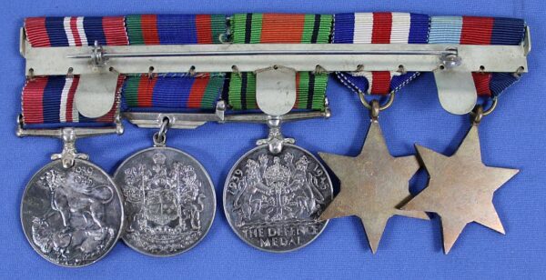 Bar Mounted WWII Canadian Medals Group - Image 2