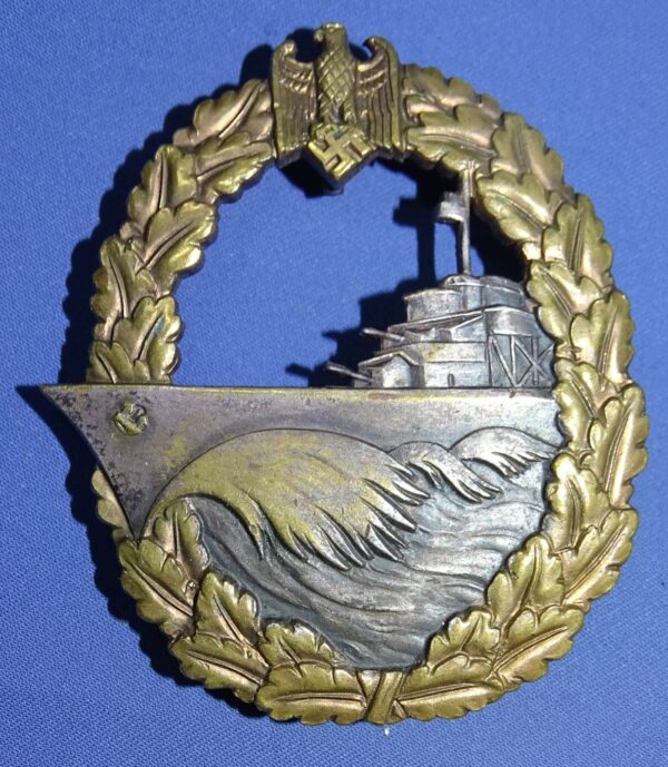 Kriegsmarine Tombac Destroyer Badge