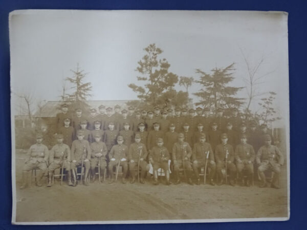 WWII Japanese Photograph Group of Soldiers 5-1/2 x 7"