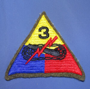 WWII Wool 3rd Armored Division Patch