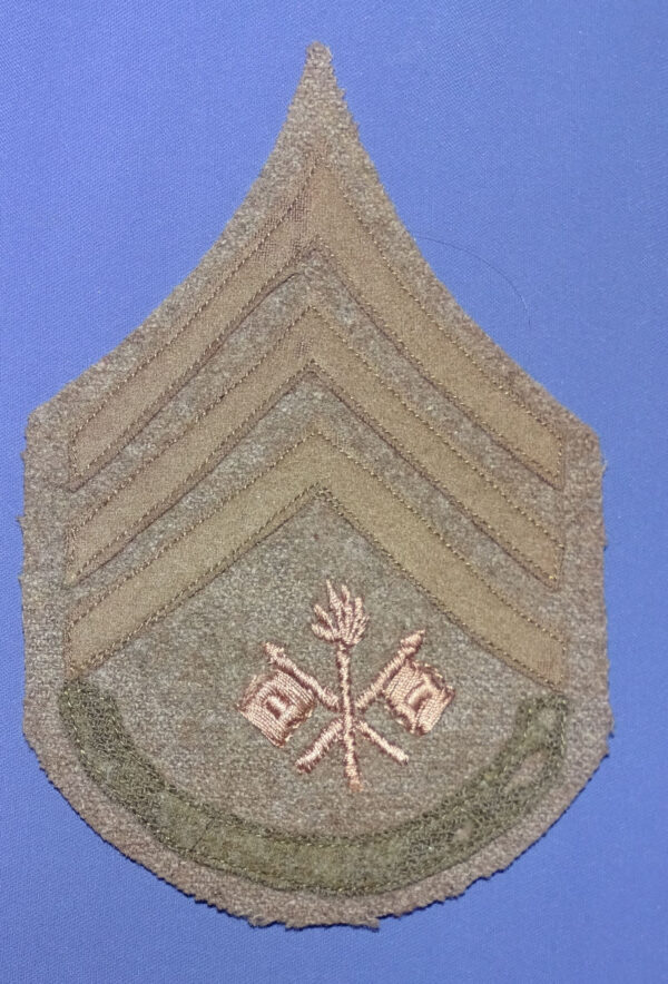 WWI Signal Corps Sergeant Chevron