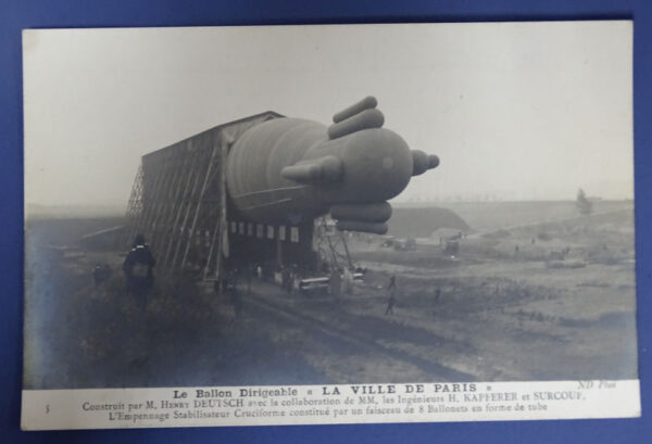 WWI Le Ballon Dirigible  Post Card