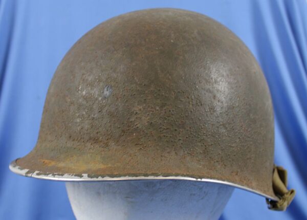 WWII Front Seam Fixed Bale M1 Combat Helmet