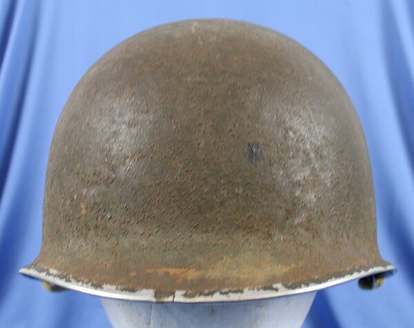 WWII Front Seam Fixed Bale M1 Combat Helmet - Image 2