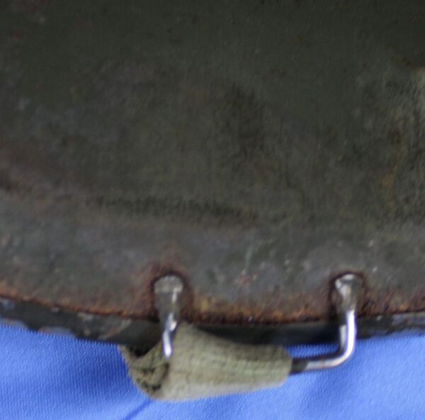 WWII Front Seam Fixed Bale M1 Combat Helmet - Image 9