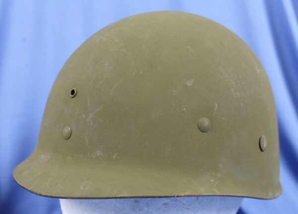 WWII Front Seam Fixed Bale M1 Combat Helmet - Image 10