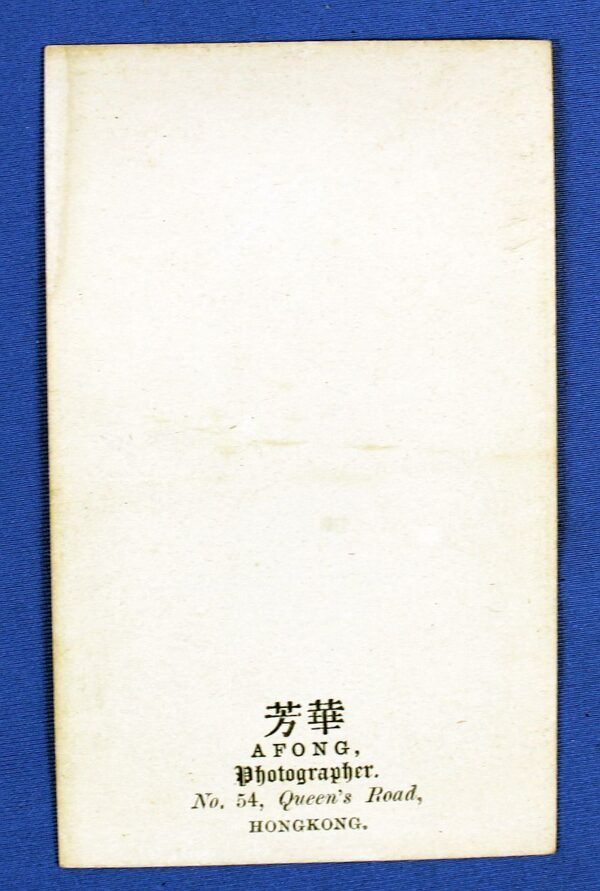 CDV of a U.S. Navy Officer Taken in Hong Kong - Image 2