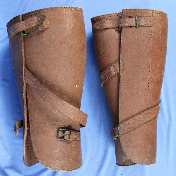 WWI US Army Officer Leather Puttees