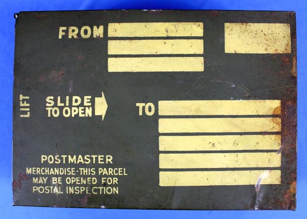 WWII Home Front to GI Metal Shipping Box - Image 2