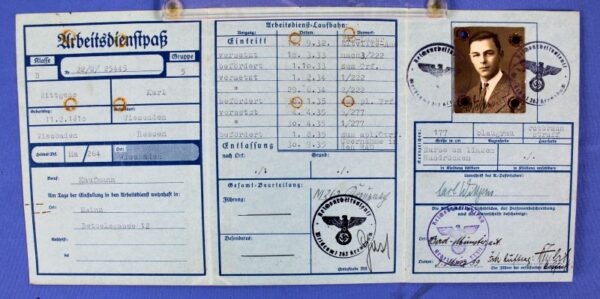 Freiwilliger Arbeitsdienst (Early RAD) Labor Service Identification Card - Image 2