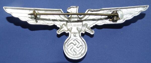 NS-RKB Veterans Pin Back Metal Breast Eagle - Image 2