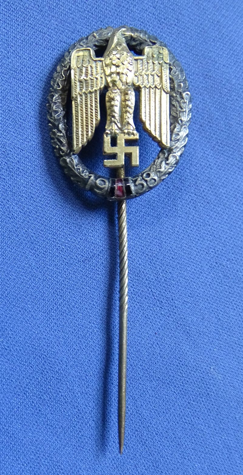 Gau Sudetenland Commemorative Badge Stickpin Marked L/12 (C.E. Junker) - Image 4