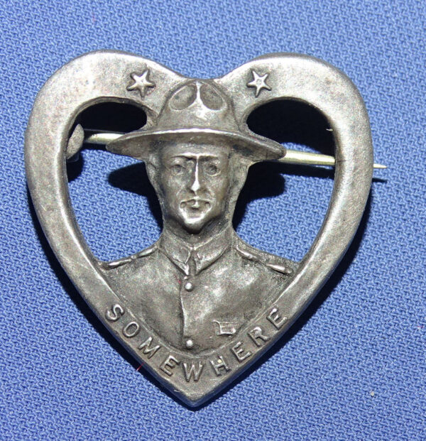 WWI Son /Sweetheart In Service Sterling Pin