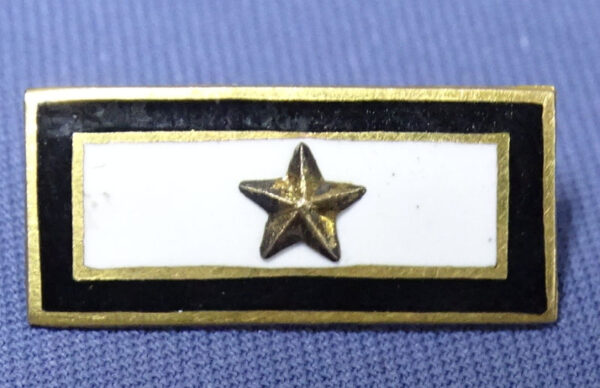 WWI Son In Service Gold Star Black Border 10K Pin