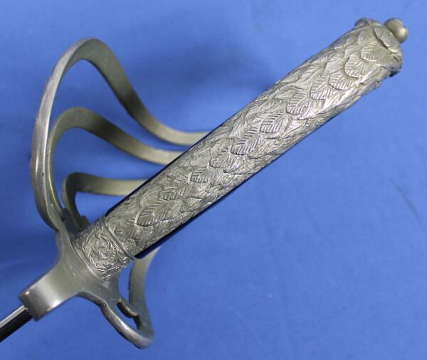 Post WWII Deluxe Model 1902 U.S. Army Officer Eagle Pommel Sword by Carl Eickhorn - Image 9