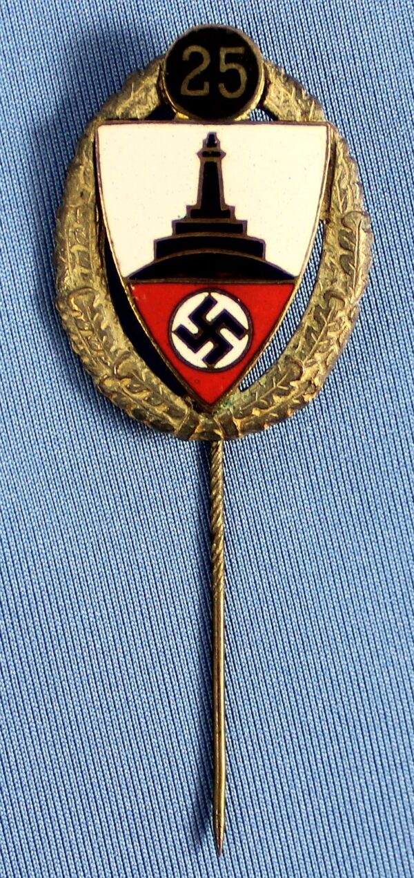Reichskriegerbund 25 Year Member Badge Stickpin