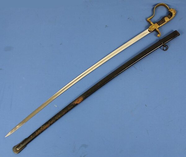Third Reich Army Officer Lion Head Sword - Image 2