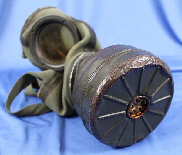 WWII German Gas Mask in Carrying Canister - Image 5