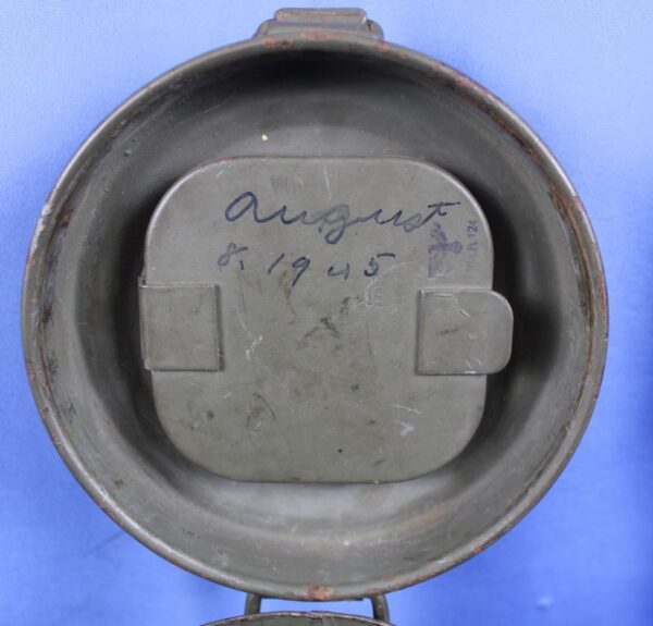 WWII German Gas Mask in Carrying Canister - Image 7