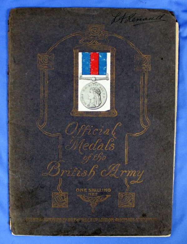 Circa 1910 British Poster: "Official Medals and Ribbons of the British Army" - Image 4
