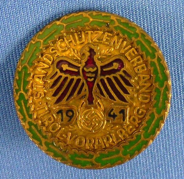1941 Deutscher Standschützenverband Tirol Vorarlberg Lapel Badge