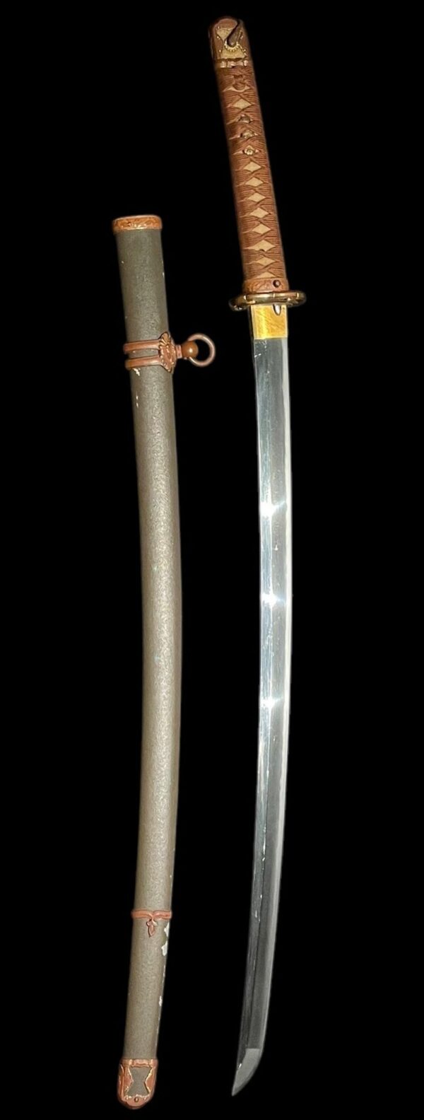 WWII Japanese Army Officer Shin Gunto Type 98 Sword Signed Kanetada - Image 5